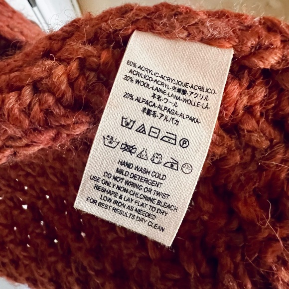 Free People Buttermilk Biscuit Cardigan in rust - Picture 8 of 9